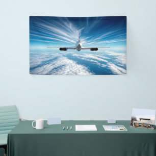 Voorbij de horizon: Concorde van achteren Spandoek