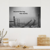 Voorbij de mist is helderheid poster (Keuken)