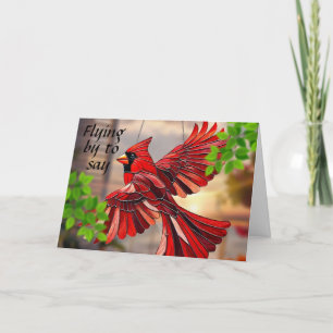 VOORBIJ VLIEGEN OM TE ZEGGEN: FIJNE KERSTDAG FEESTDAGEN KAART