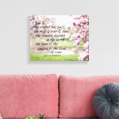 Voorbijbel verse met Magnolia Trees Canvas Afdruk (Insitu (Woonkamer))