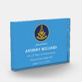 Voorbije Meester Vrijmetselarij Vrijmetselaar Blau Trofee