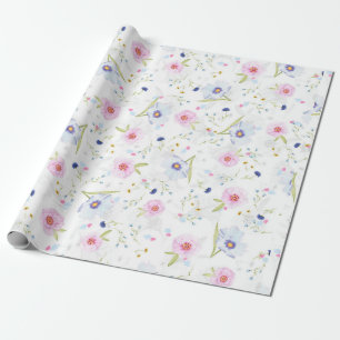 voorbloemige bloemen, omslagpapier cadeaupapier