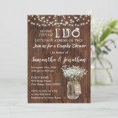 Voordat ik doe bruiloft koppels douche land kaart (Staand voorkant)