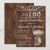 Voordat ik doe bruiloft koppels douche land kaart (Voorkant / Achterkant)