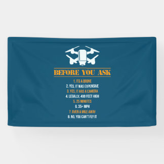 Voordat je een dronepiloot vraagt spandoek