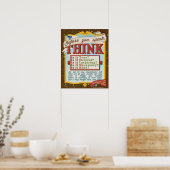 Voordat je praat, TH.I.N.K. Poster (Keuken)