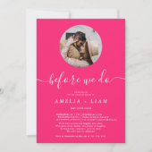 Voordat we een foto-neon-roze repetitie diner doen kaart (Voorkant)