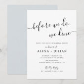 voordat we een uitnodiging voor een repetitief din (Voorkant / Achterkant)