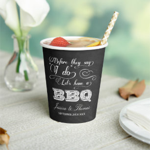 Voordat ze zeggen dat ik wel een BBQ heb! pre-brui Papieren Bekers