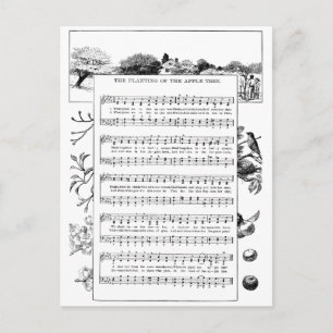 Voordelen van Apple Trees Song Briefkaart