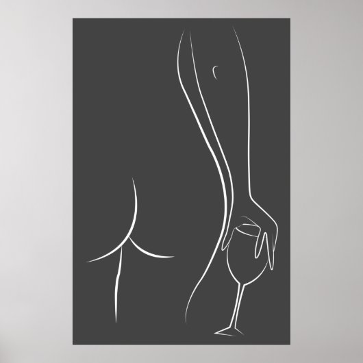 Voordelig Poster voor Booty en wine-oKlokpapier (M (Voorkant)