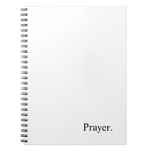 Voorgenomen "Prayer" Notitieboek (Voorkant)