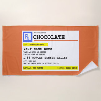 Voorgeschreven Gepersonaliseerde Chocolade Strandlaken