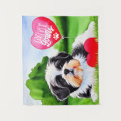 Voorheen de Waterverf van Shih Tzu Wandkleed (Voorkant)