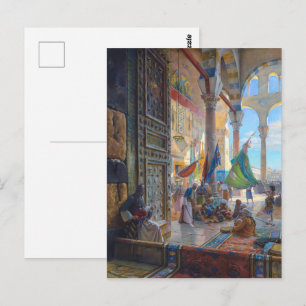 Voorhof van de Omajjaden-moskee Bauernfeind Briefkaart
