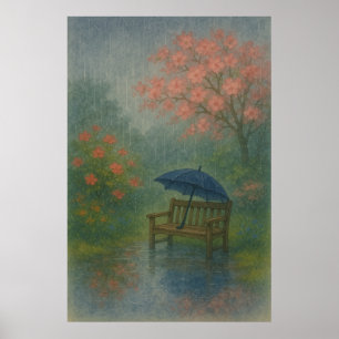 Voorjaar 10, Regenachtige Dag rust, seizoensgebond Poster