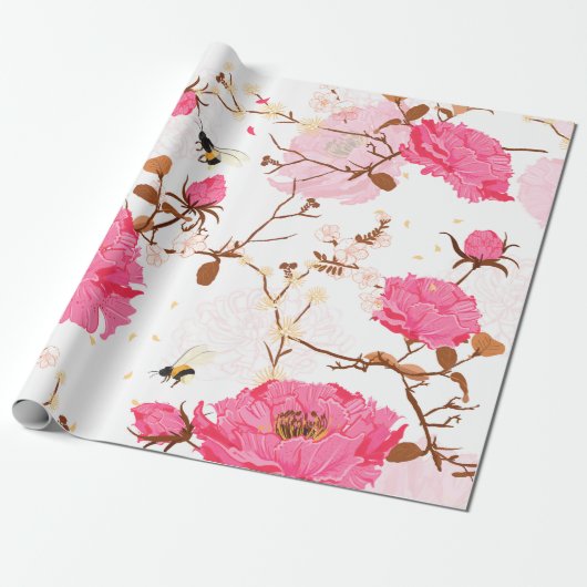 voorjaar cadeaupapier (Uitgerold)