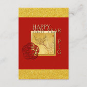Voorjaar-Chinees Varkensjaar 2019 partijuitnodigin Informatiekaartje (Voorkant)