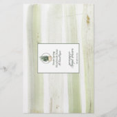 💚🍏🌿 Voorjaar Groenen Waterverf Zeep Wrap Paper (Voorkant)