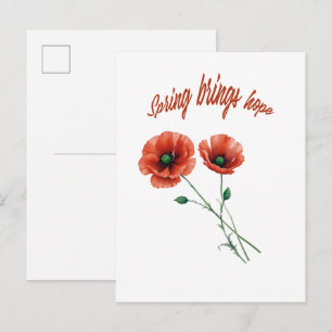 Voorjaar Hoop Briefkaart