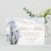 Voorjaar Iris Garden Wedding Kaart (Staand voorkant)