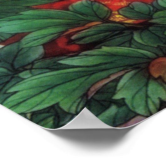  voorjaars Japans kunstwerk Poster (Hoek)