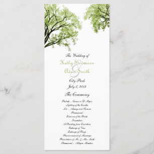 Voorjaars Trees 2 Wedding Programme Programma