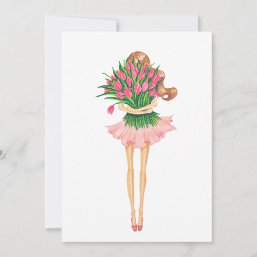 Voorjaars verjaardag sparen de datum save the date (Achterkant)