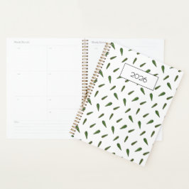 Voorjaarsbladeren, aquarel patroon planner
