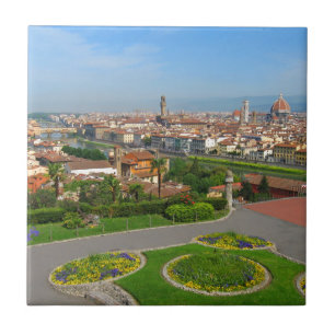 Voorjaarsbloei in Florence Tegeltje
