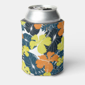 Voorjaarsbloem:  bloemtextuur blikjeskoeler (Blikje Achterkant)