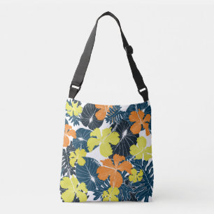 Voorjaarsbloem: bloemtextuur crossbody tas