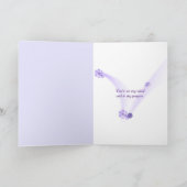 Voorjaarsbloemen met regendruppels kaart (Binnen)