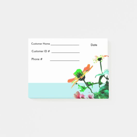 Voorjaarsbloemen Post haar - Info Post-it® Notes (Voorkant)