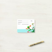 Voorjaarsbloemen Post haar - Info Post-it® Notes (Op bureau)