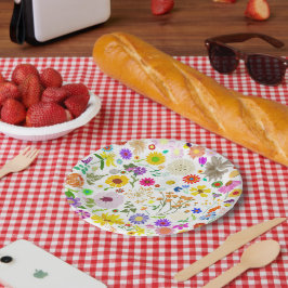 Voorjaarsbloemenharmonie Papieren Bordje