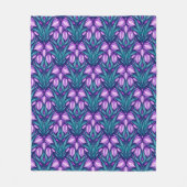 Voorjaarscrocussen Fleece Deken (Voorkant)