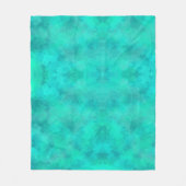 voorjaarsgroene Waterverf Fleece Deken (Voorkant)