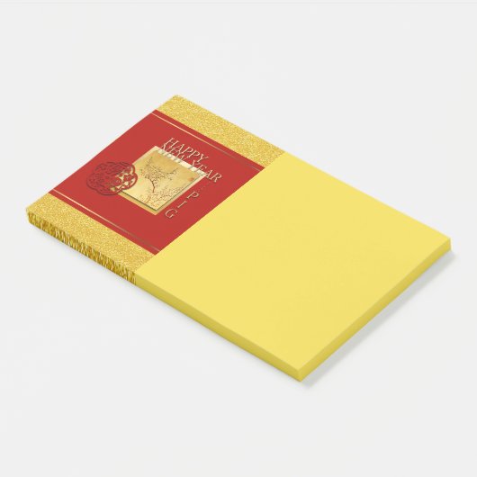 Voorjaarsjaar 2019 van het Chinese Varkenspad Post-it® Notes (Schuin)