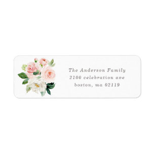 Voorjaarslabel Romance retouradres Etiket