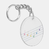 Voorjaarsmelodie (lineair) sleutelhanger (Voorkant Links)