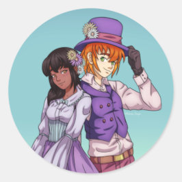 Voorjaarspaasverband Ronde Sticker