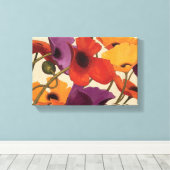 Voorjaarspapavers Canvas Afdruk (Insitu (Houten vloer))