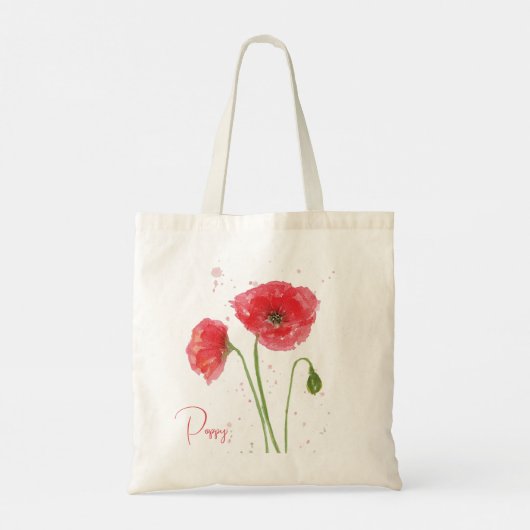 Voorjaarspapavers Tote Bag (Achterkant)