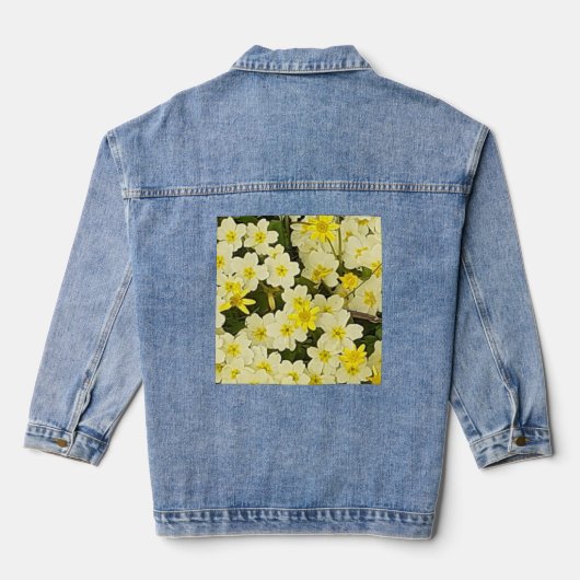 Voorjaarsprimroses Denim Jacket (Achterkant)