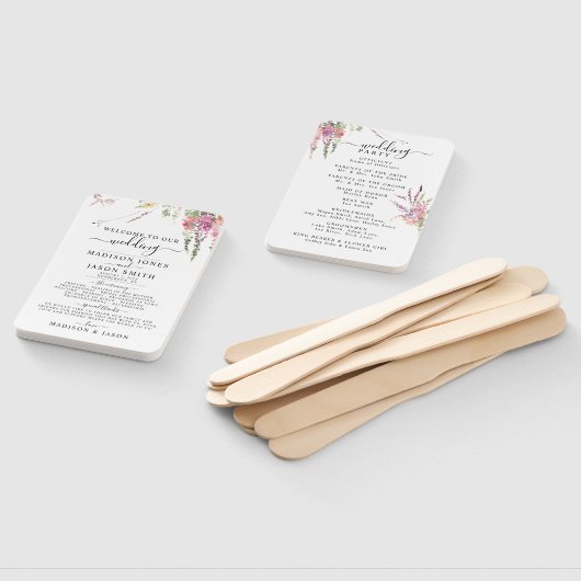 Voorjaarsprogramma voor het huwelijk van wilde blo handwaaier (Niet-gemonteerd)