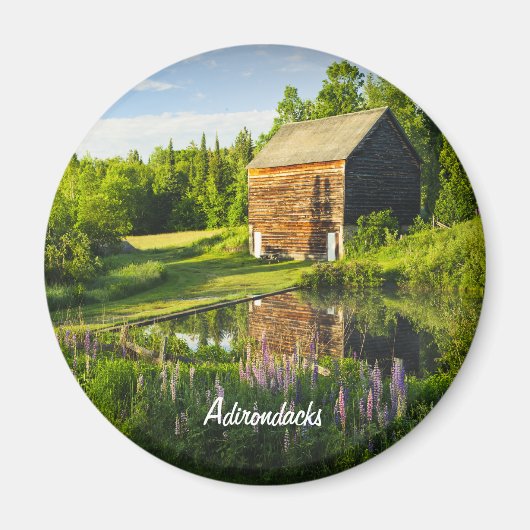 Voorjaarsreflecties in de Adirondacks, N.Y. Magneet (Voorkant)