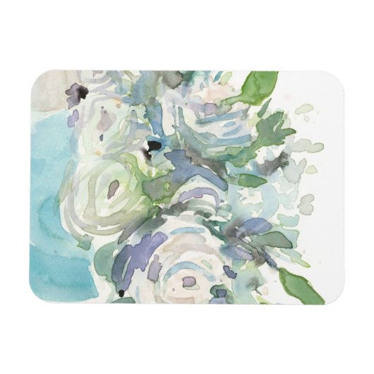 Voorjaarsregeling - Waterverf Bouquet Magneet (Horizontaal)