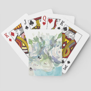Voorjaarsregeling - Waterverf Bouquet Pokerkaarten