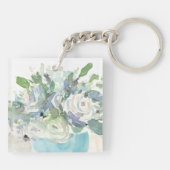 Voorjaarsregeling - Waterverf Bouquet Sleutelhanger (Achterkant)